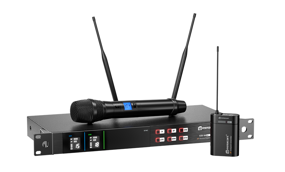 UHF Dual-Channel True Diversity Digital Wireless Microphone System